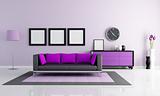 modern purple lounge