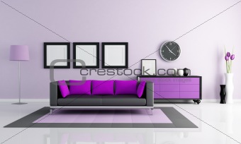 modern purple lounge