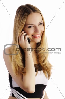 Girl talking on the cellphone