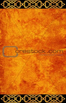 Grunge background with celtic patterns