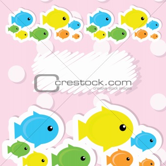 card with fish