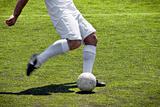 Soccer player free kick