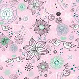 graphic floral pattern