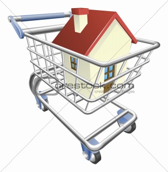 House shopping cart concept