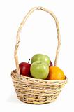 Basket with fruits