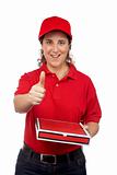 Pizza delivery woman