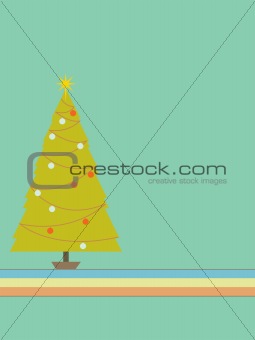 Retro Christmas tree