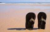 Sandals at the beach