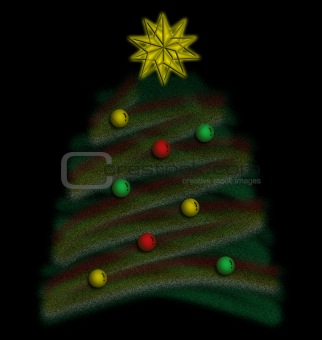 Abstract Christmas Tree