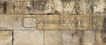 huge sandstone wall