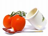 Tomatoes, Pot and Spoon
