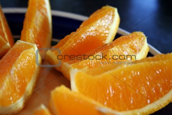 Sliced oranges