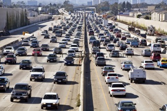 Los Angeles Freeway Traffic--the 405