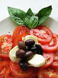 tomato mozzarella olive salad
