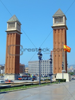 Plaza d'Espana and venetian towers