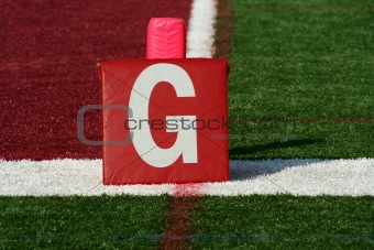 Football goal line yard marker
