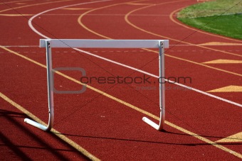 Running track hurdle