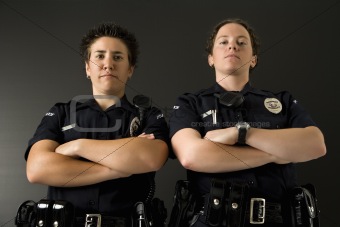 Two policewomen.