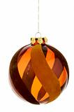 An image of a orange Christmas ornament