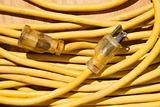 Yellow extension cord.