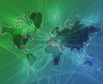 World data transfer green
