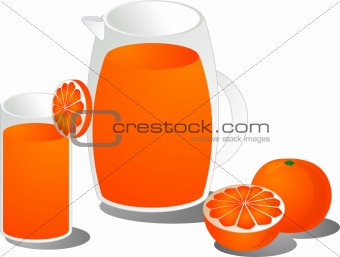 Orange juice illustration