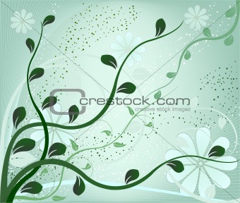 Floral  background - vector