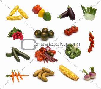 large page of vegetables