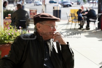 Senior man outdoor