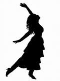 Dancing silhouette