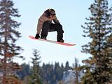 Girl on a snowboard