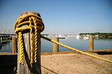 Old yellow rope