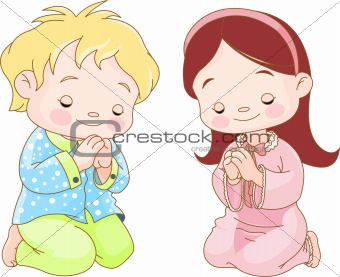 Children  praying