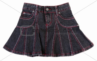 Jeans mini skirt insulated