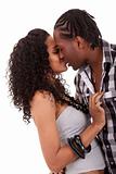 Young  beautiful couple kissing