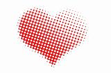Dotted valentine heart