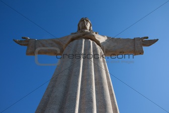 Jesus Christ monument in Lisbon, Portugal 