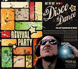 Retro' revival disco party flyer 
