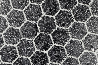 Honey Comb Water Drops Background