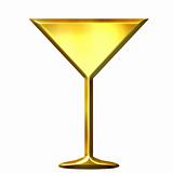 3D Golden Cocktail