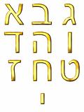 3D Golden Hebrew Numbers