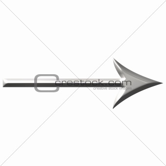 3D Steel Arrow