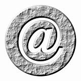 3D Stone Email Symbol