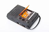 Magnetic audio tape cassette recorder