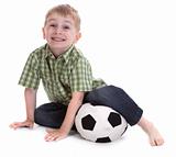 small boy with football 2