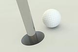 3d golf ball