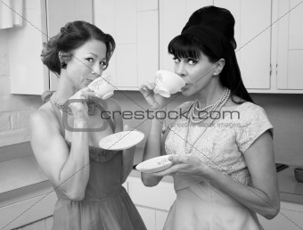 Women Drinking Coffee