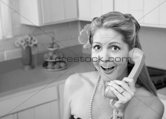 Surprised Woman On Phone