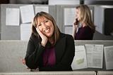 Happy Woman Office Worker