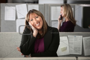 Happy Woman Office Worker